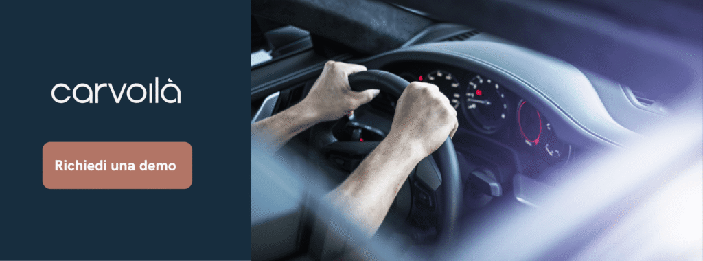 banner uomo al volante